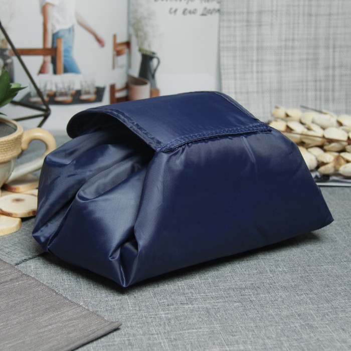 Косметичка-сумочка «Гламур», отдел на шнуре, цвет синий