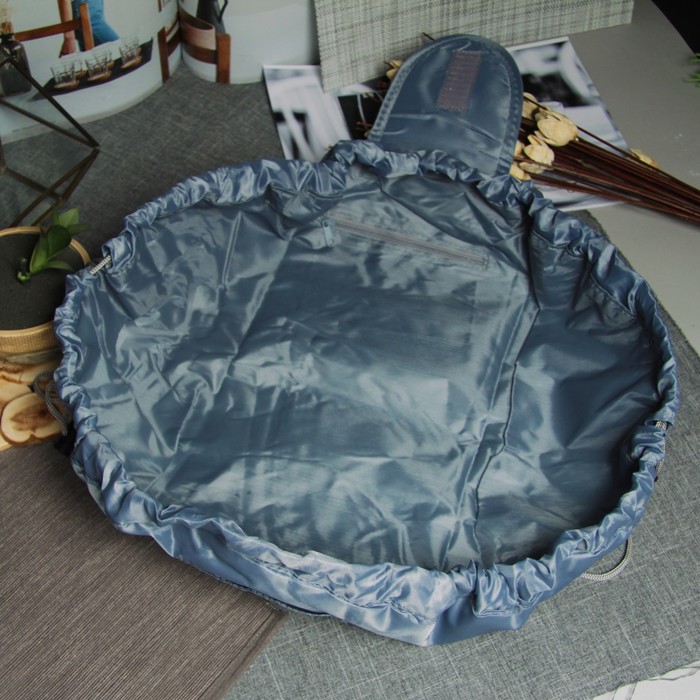 Косметичка-сумочка «Гламур», отдел на шнуре, цвет тёмно-серый