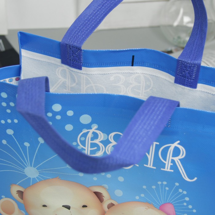 Сумка хоз Мишка, 26*9*33, отд без молнии, синий