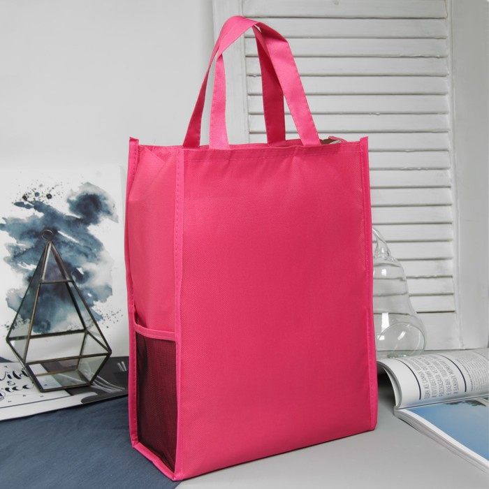 Сумка молод Сова, 28*10*35, отд на молнии, 3 н/кармана, розовый