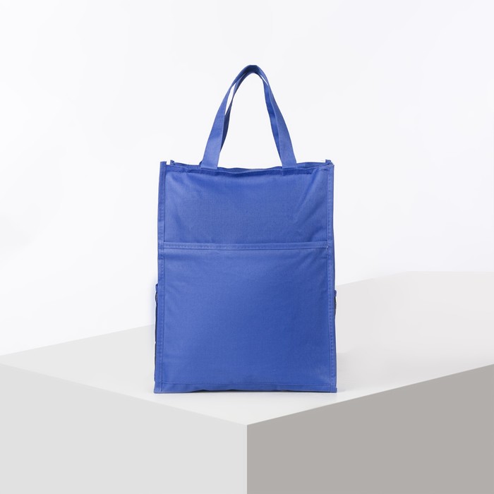 Сумка молод Стейси, 28*10*35, отд на молнии, 3 н/кармана, синий