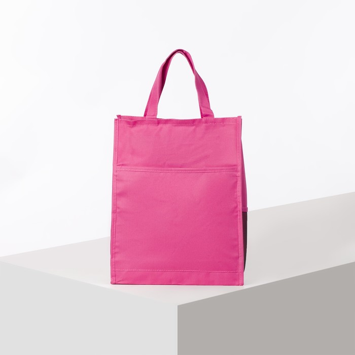 Сумка молод Стейси, 28*10*35, отд на молнии, 3 н/кармана, малиновый