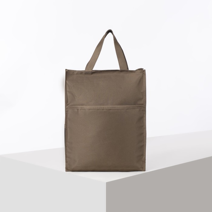 Сумка молод Стейси, 28*10*35, отд на молнии, 3 н/кармана, коричневый