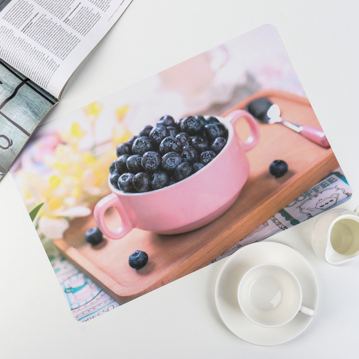 Салфетка кухонная "Черника" 43х28 см