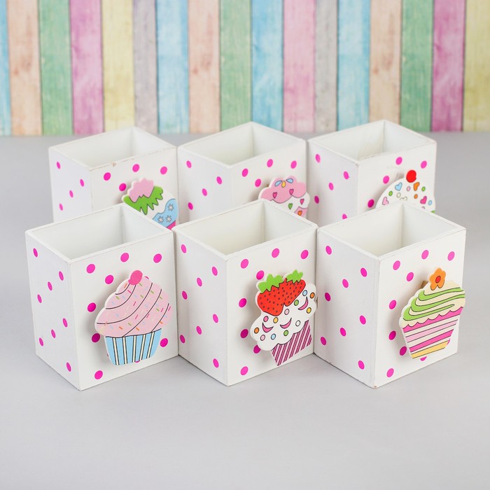 Карандашница &quot;Сладости&quot;  МИКС