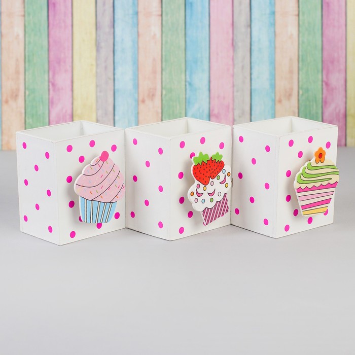 Карандашница "Сладости" МИКС