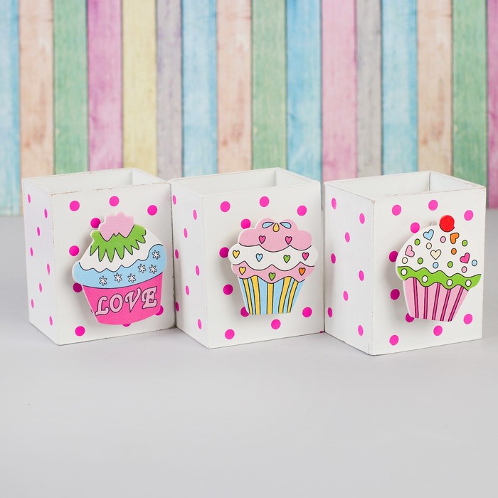 Карандашница "Сладости" МИКС