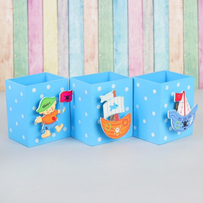 Карандашница "Морские приключения" МИКС