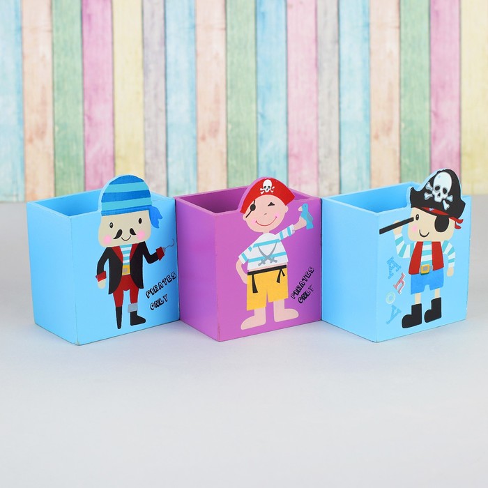 Карандашница &quot;Пираты&quot;   МИКС