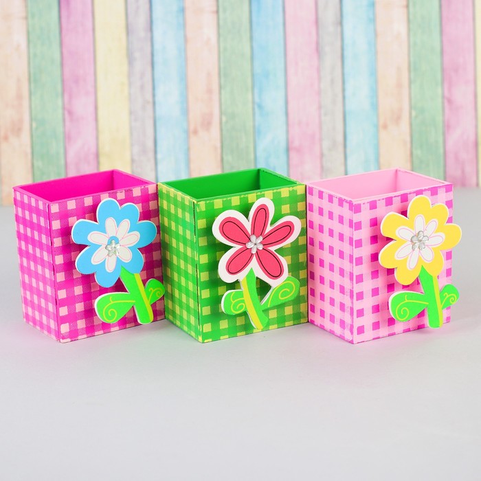 Карандашница "Цветочек" МИКС