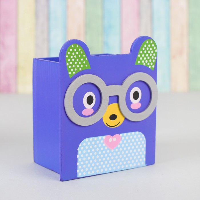 Карандашница "Умные зверята" МИКС