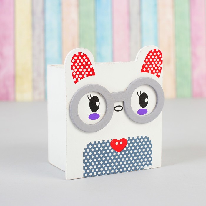 Карандашница "Умные зверята" МИКС