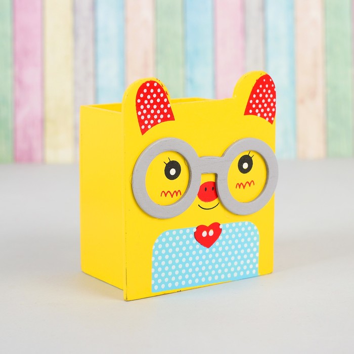 Карандашница "Умные зверята" МИКС