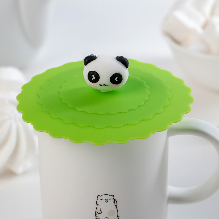 Крышка-непроливайка "Панда" 11 см, цвета МИКС