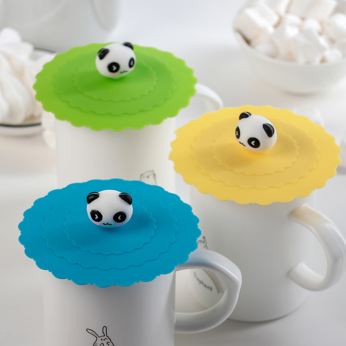 Крышка-непроливайка "Панда" 11 см, цвета МИКС