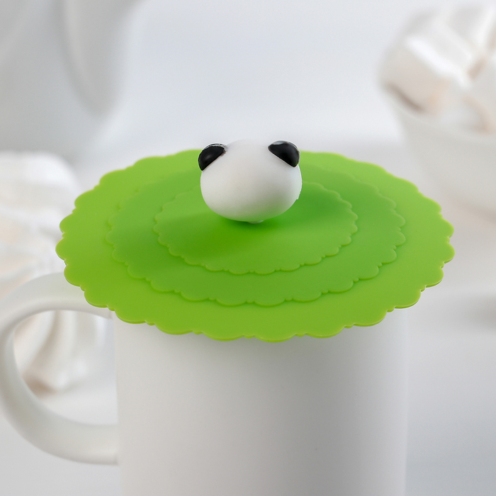 Крышка-непроливайка "Панда" 11 см, цвета МИКС