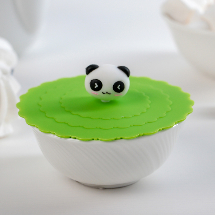 Крышка-непроливайка "Панда" 11 см, цвета МИКС