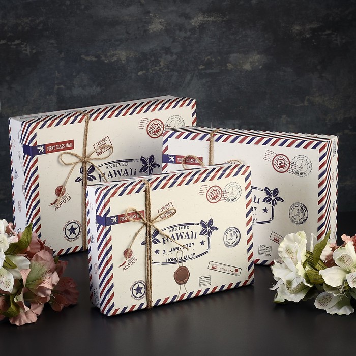 Набор коробок 3в1 29х21х9/26х19х8/23х17х6 см