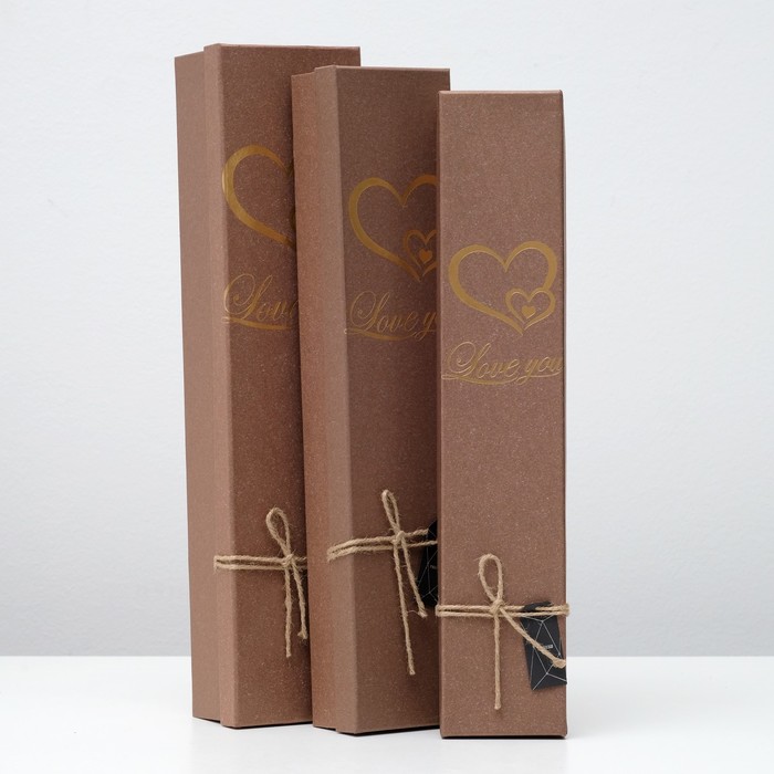 Набор коробок 3в1 48х11,5х7,5/46х10х6/44х8,5х4,5 см