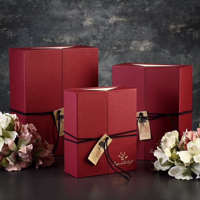 Набор коробок 3в1 27х20,5х10,5/23х18х8,5/19х15,5х6,5 см