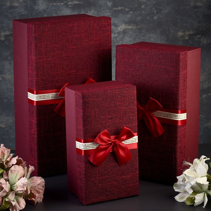 Набор коробок 3в1 40х22х15/33,5х18х13/16,5х14х11 см