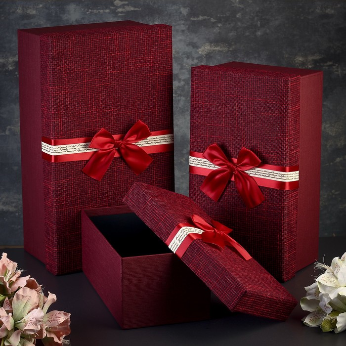 Набор коробок 3в1 40х22х15/33,5х18х13/16,5х14х11 см