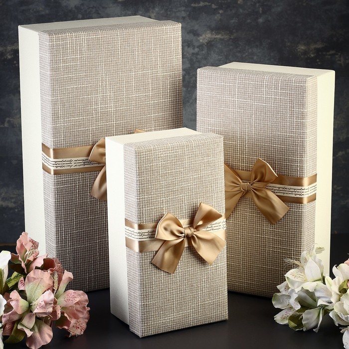 Набор коробок 3в1 40х22х15/33,5х18х13/16,5х14х11 см