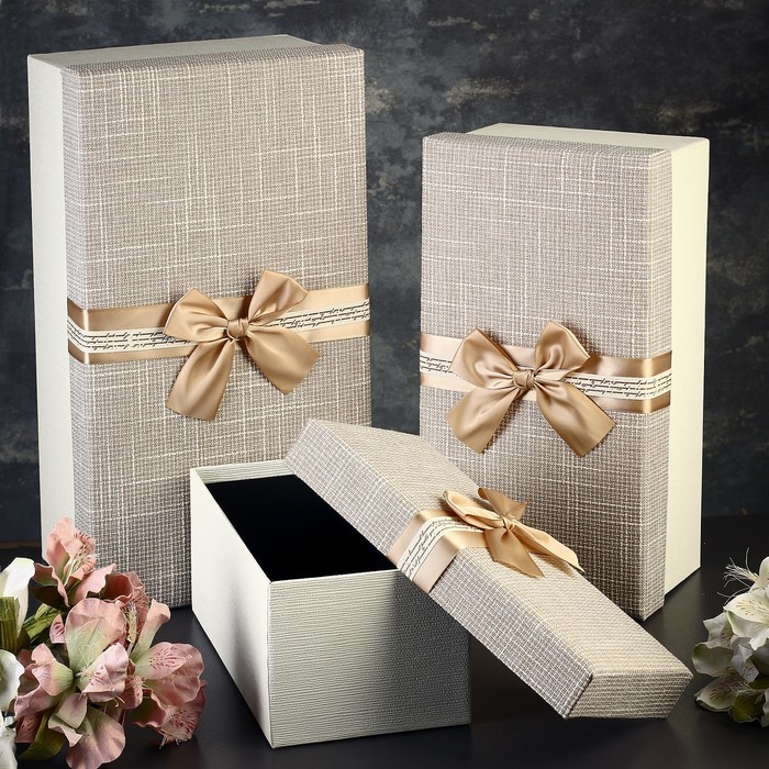 Набор коробок 3в1 40х22х15/33,5х18х13/16,5х14х11 см