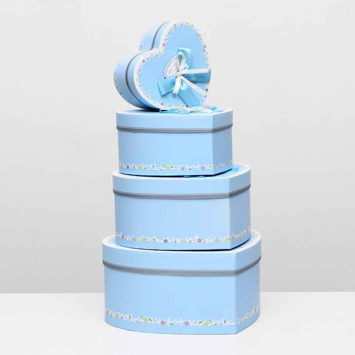 Набор коробок 4в1 31х29х15/26,5х25х13/22,5х21х11/17,5х16,5х7,5 см