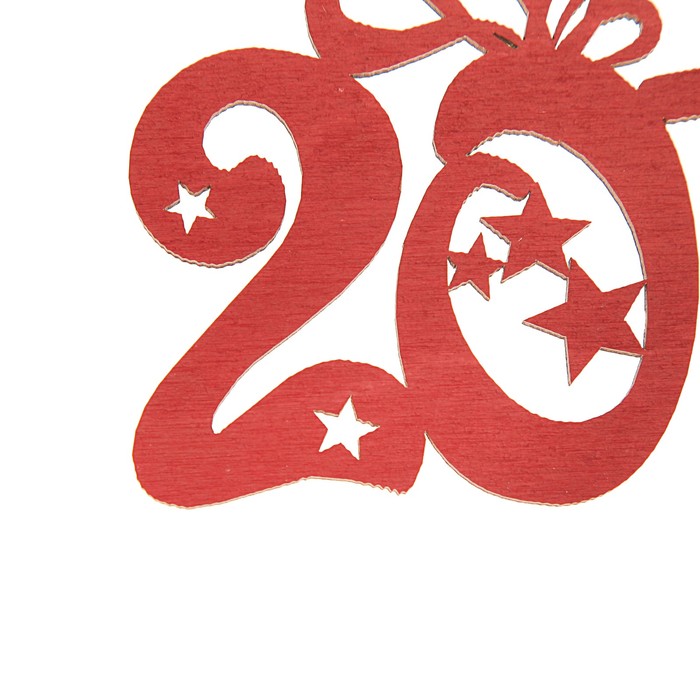 Топпер-магнит "2019", 12,5 х 7 см, красная груша