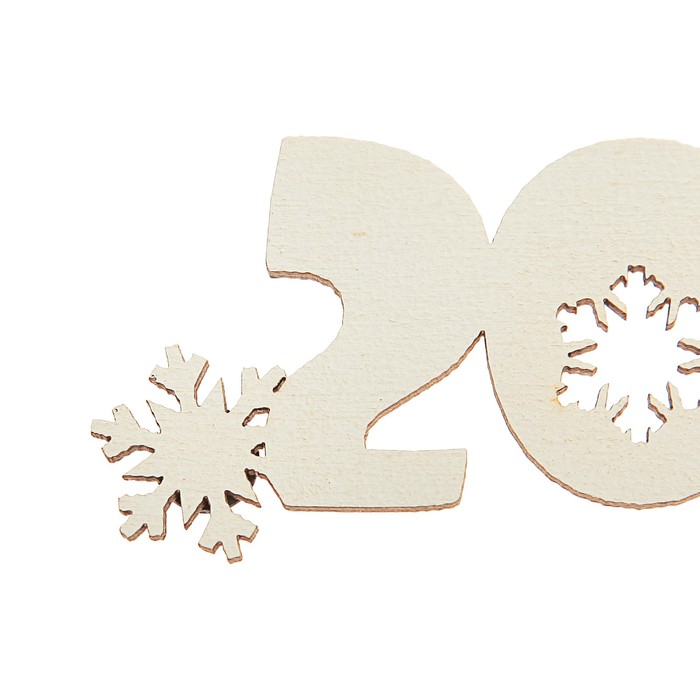 Топпер-магнит "2019", 13,2 х 4,8 см, белый