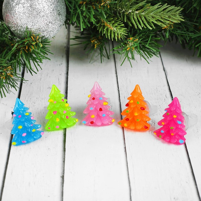 Карнавальный аксессуар световое кольцо "Елочка", цвета МИКС