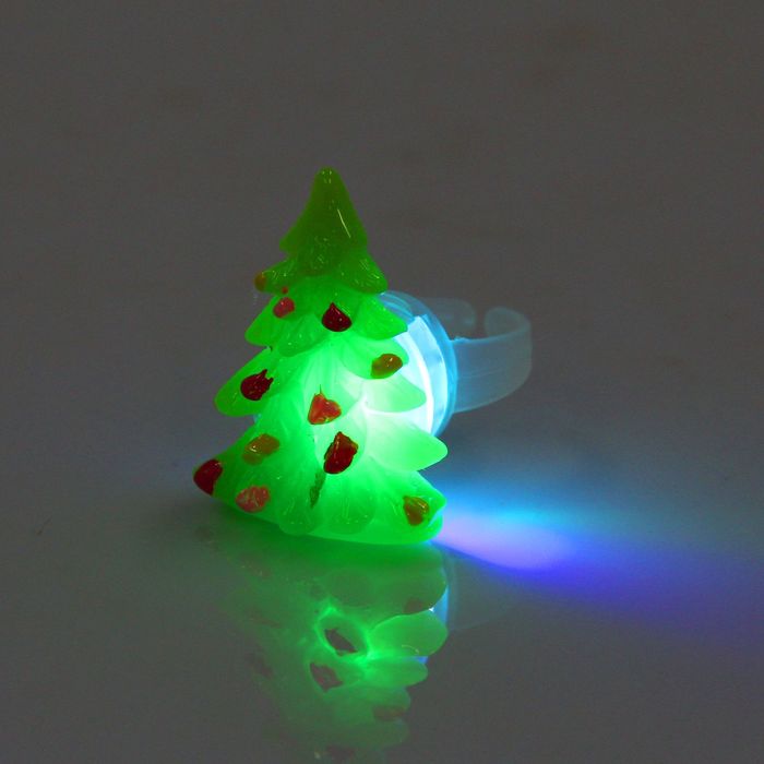 Карнавальный аксессуар световое кольцо "Елочка", цвета МИКС