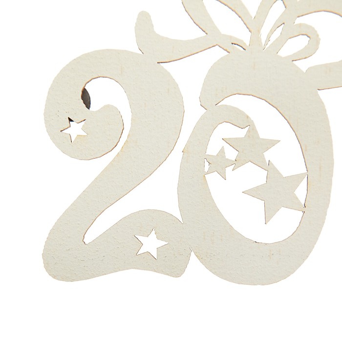 Топпер-магнит "2019", 12,5 х 7 см, белый