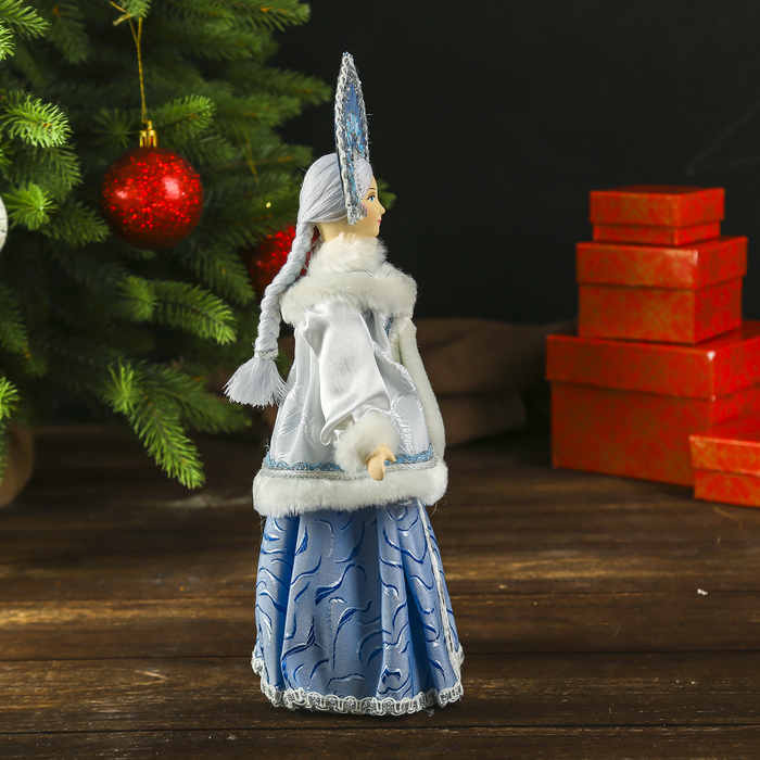 Новогодняя кукла "Девушка в шубке" 31х15 см МИКС