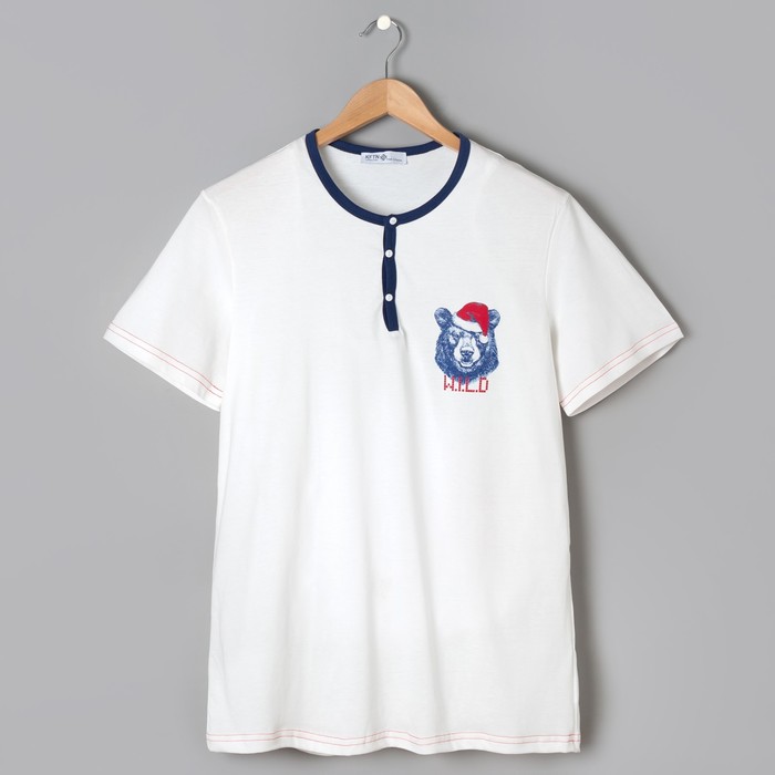 Футболка мужская KAFTAN "New Year" р-р 3XL (56), белый