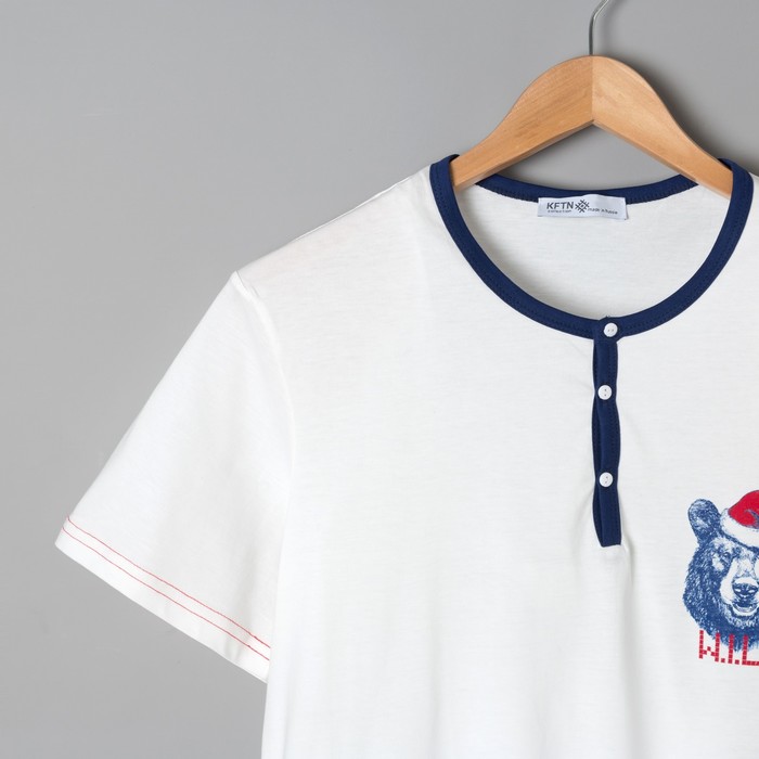 Футболка мужская KAFTAN "New Year" р-р 3XL (56), белый