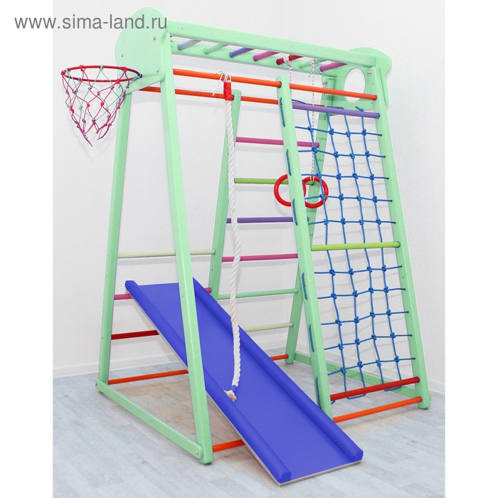фото Детский спортивный комплекс basket, цвет фисташка zabiaka