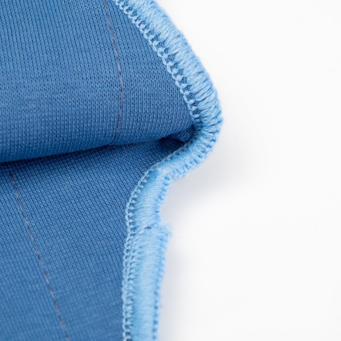 Балаклава зимняя для мальчика, размер 50-52, голубой/беж