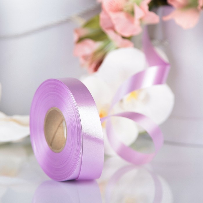 Лента для декора и подарков орхидея, 2 см х 45 м