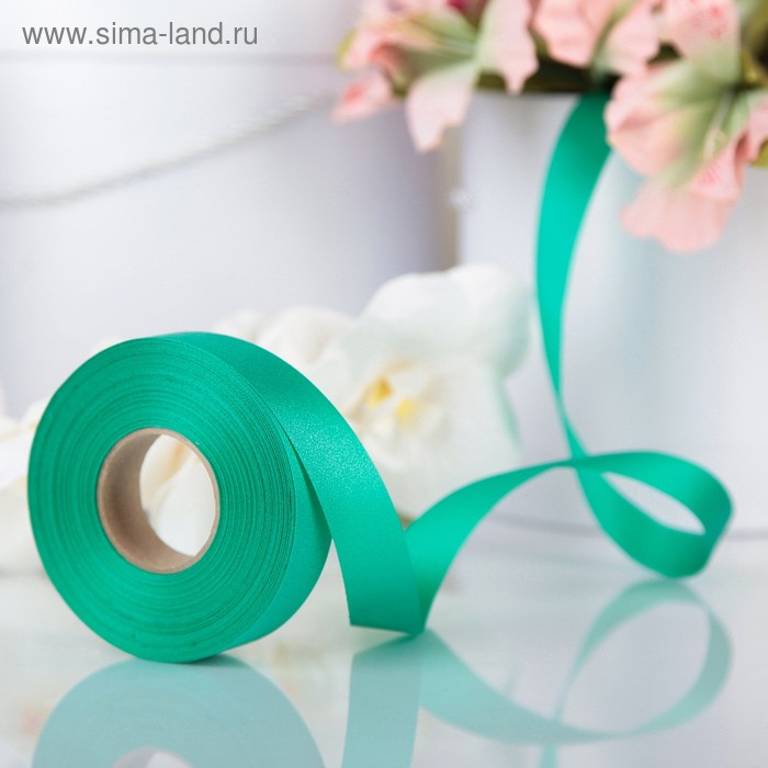 

Лента для декора и подарков, ярко-зелёный, 2 см х 45 м