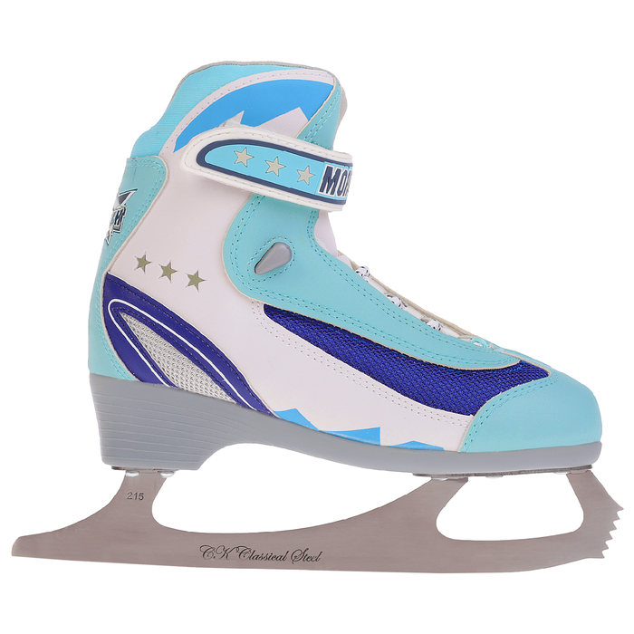Коньки фигурные Молодежка MFS, цвет синий, размер 34
