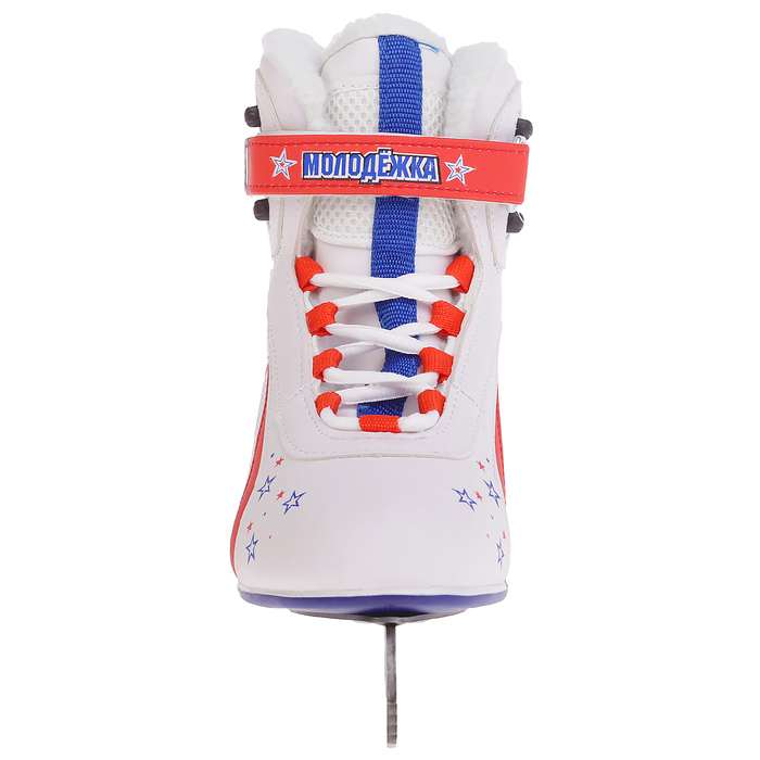 Коньки фигурные Молодежка MLS, цвет белый, размер 37