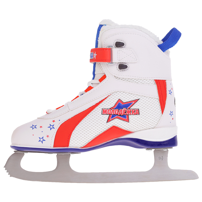 Коньки фигурные Молодежка MLS, цвет белый, размер 40