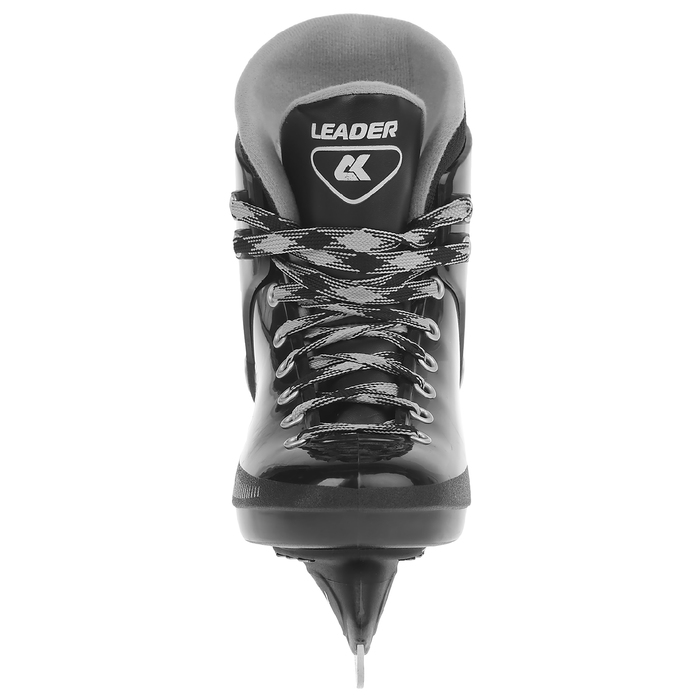 Коньки хоккейные LEADER, цвет чёрный, размер 38
