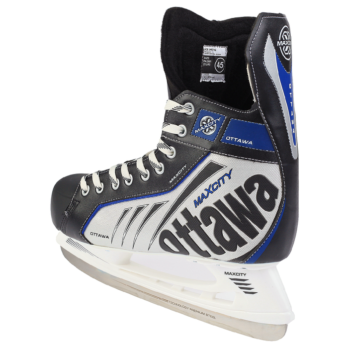 Коньки хоккейные OTTAWA, цвет чёрный, размер 32