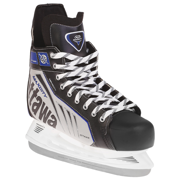 Коньки хоккейные OTTAWA, цвет чёрный, размер 42