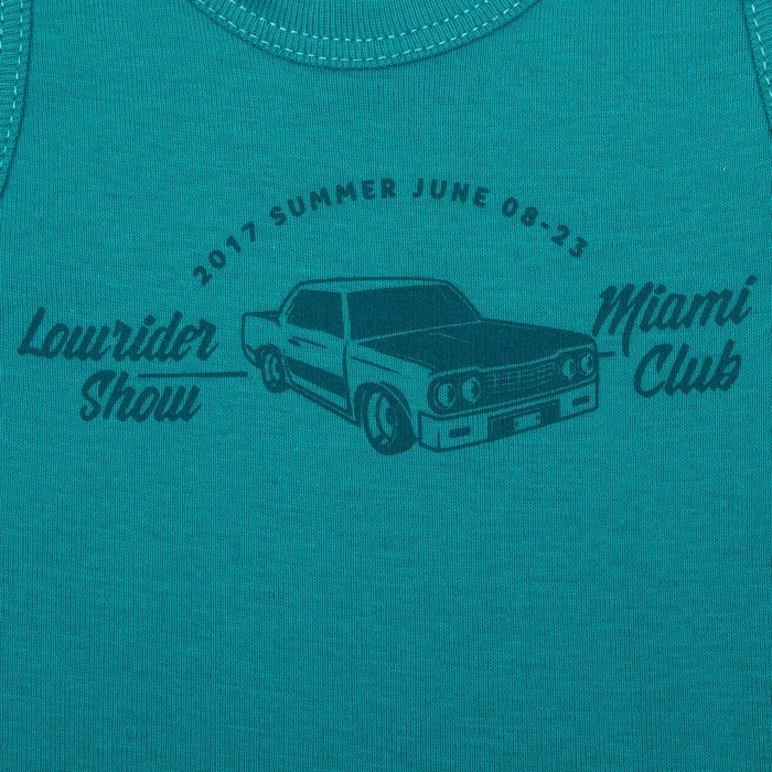 Комплект для мальчика (майка, трусы-боксеры) А.303-007-00001, темно-бирюзовый, рост 86