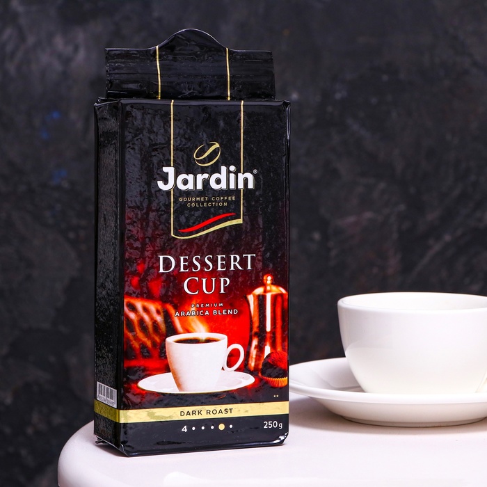 Кофе Jardin Dessert Сuр, молотый, 250 г кофе молотый jardin mont blanc 250 г
