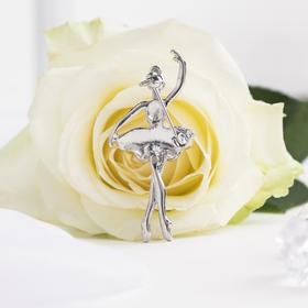 Брошь "Балерина" аронди, цвет радужный в серебре от Сима-ленд